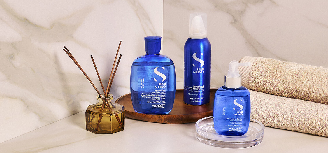 Shop the Semi di Lino Volume range at Salon Services Shop the Semi di Lino Volume range at Salon Services
